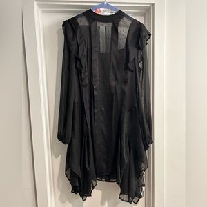 All Saints Fleur Long Sleeve Shimmer Mini Dress, Sz 10, EUC